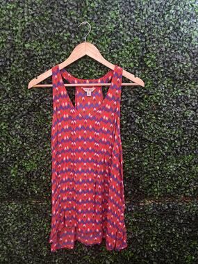 Lucky Brand, colorful, lightweight Razor back Blouse , Size L